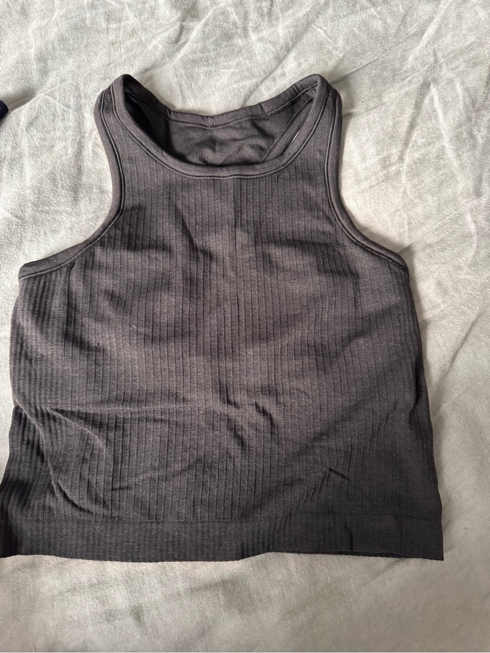 Lululemon Athletica Black Ribbed Tank